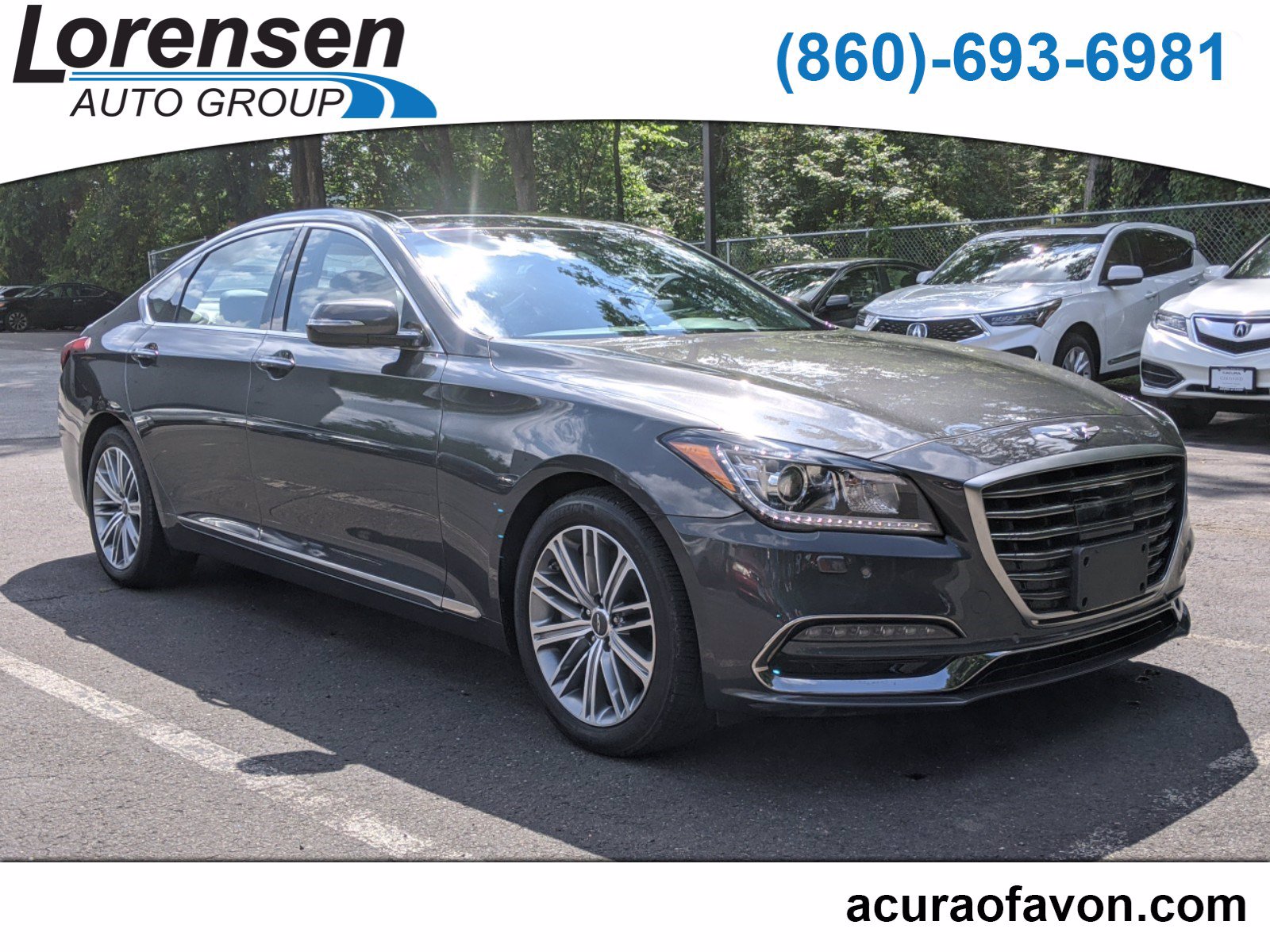 Pre-owned 2018 Genesis G80 3.8l 4dr Car In Westbrook #5245 